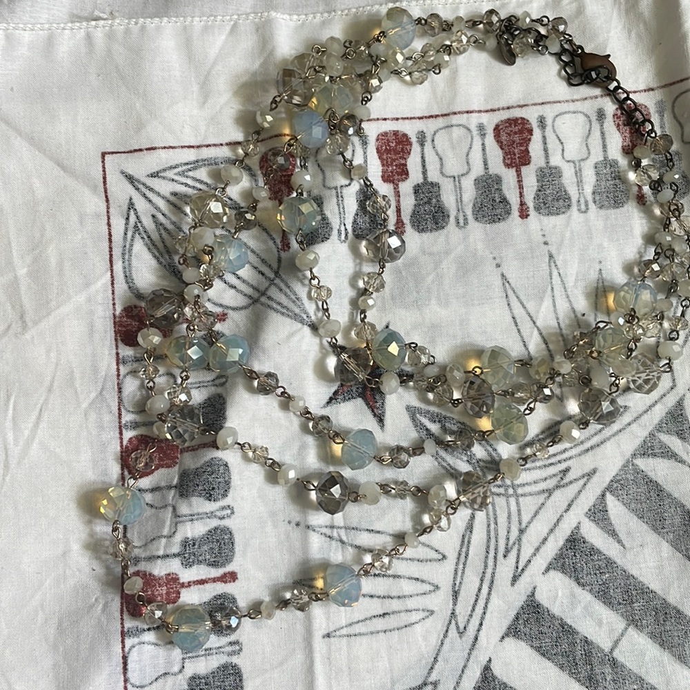 Iridescent Beaded Necklace